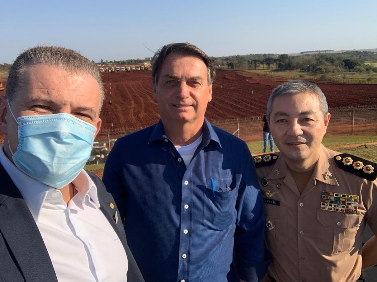 Deputado Coronel Lee recebe comitiva de Bolsonaro em Foz do&nbsp;Iguaçu